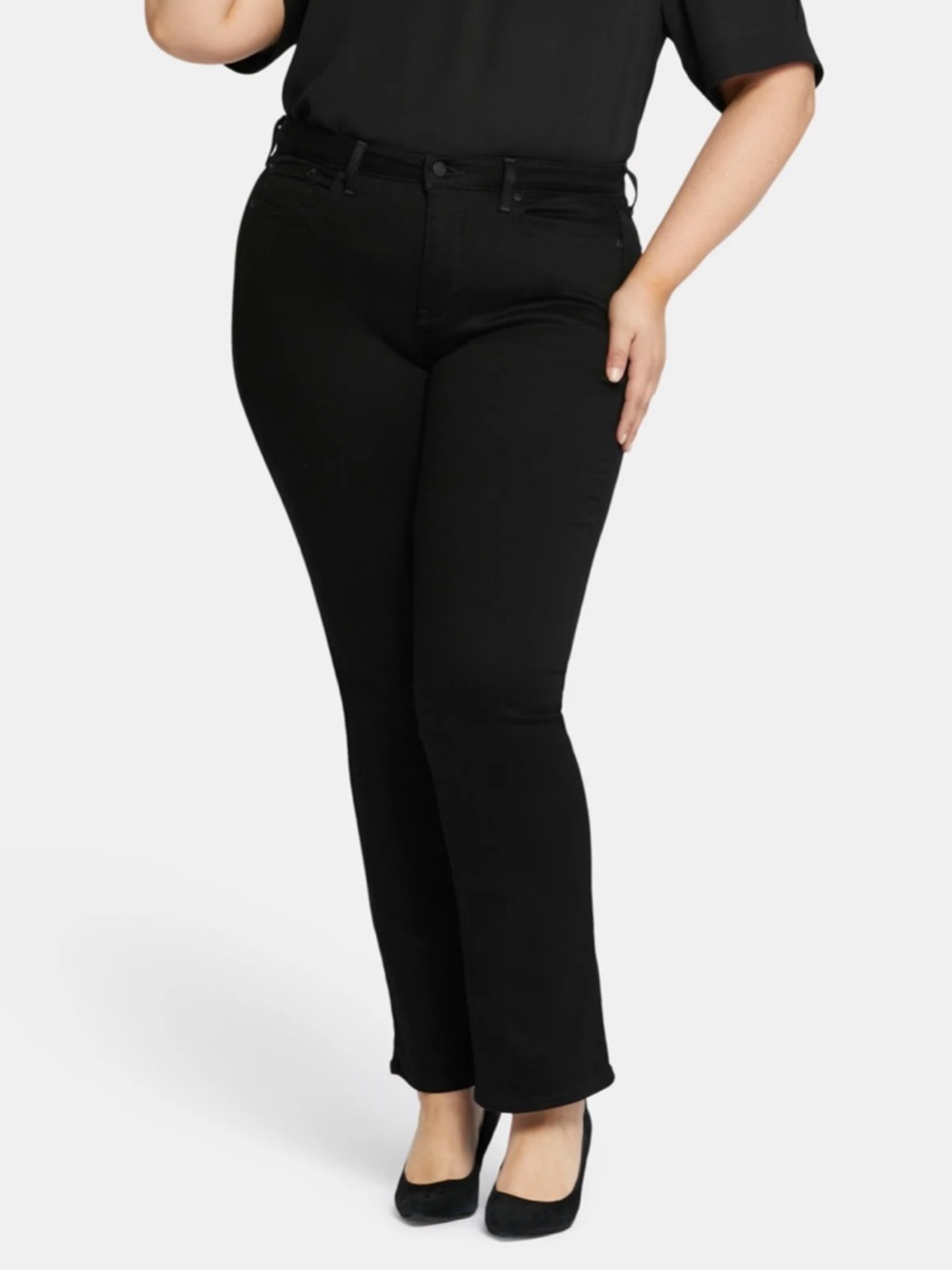 Not Your Daughters Jeans (NYDJ) Classic Black Barbara Bootcut Jeans